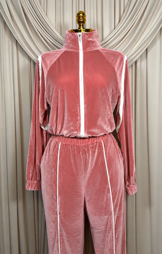 Pink Velvet Matching Set