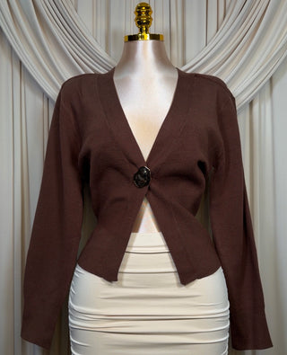 Brown Cardigan Sweater