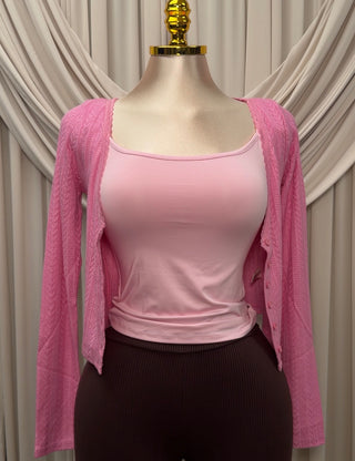 Pink Cardigan