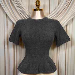 Charcoal Gray Knitted Top