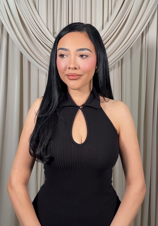 Black Halter Top