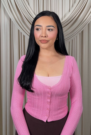 Pink Cardigan